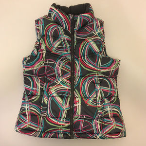 Old Navy Puffy Vest fleece lined size medium girls